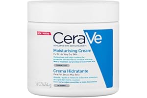 CeraVe Crema Hidratante Diaria de Rostro y Cuerpo para Piel Seca 454gr