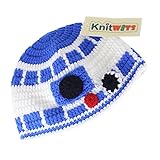 Knitwits Star Wars R2D2 Crochet Beanie (Medium)
