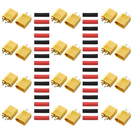 Xt60 + Heat Shrink - Yellow