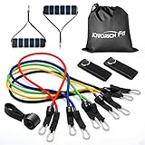 Resistance Bands Set, Exercise Bands for Resistance Training, Physical Therapy, Home Workouts, Workout Bands Set with Door Anchor, Ankle Straps