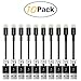Short Lightning Cable 12 Inch, 10 Pack SMALLElectric iPhone Charger 1FT Lightning Cord, Sync USB Wire for iPhone X / 8/8 Plus / 7/7 Plus / 6/6 Plus / 5S / iPad/iPod,Black