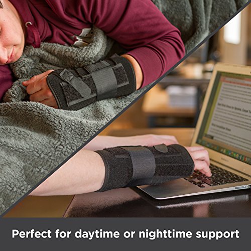 BraceAbility Lace up Wrist Immobilizer Cockup Splint for Carpal