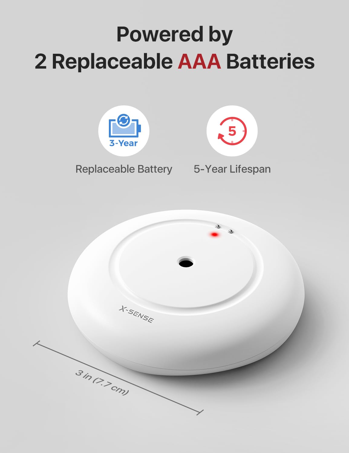 X-Sense Wi-Fi Water Leak Detector, Smart Water Sensor Alarm, Water Detector Alarm with 1700 ft Transmission Range for Kitchens, Basements, Bathrooms, 3 Water Detectors & 1 Base Station, Model SWS54