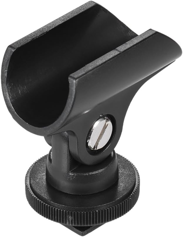 Amazon Andoer マイククリップ マイクホルダークリップ マイクスタンド マイククリップクランプホルダー 19mm プラスチック