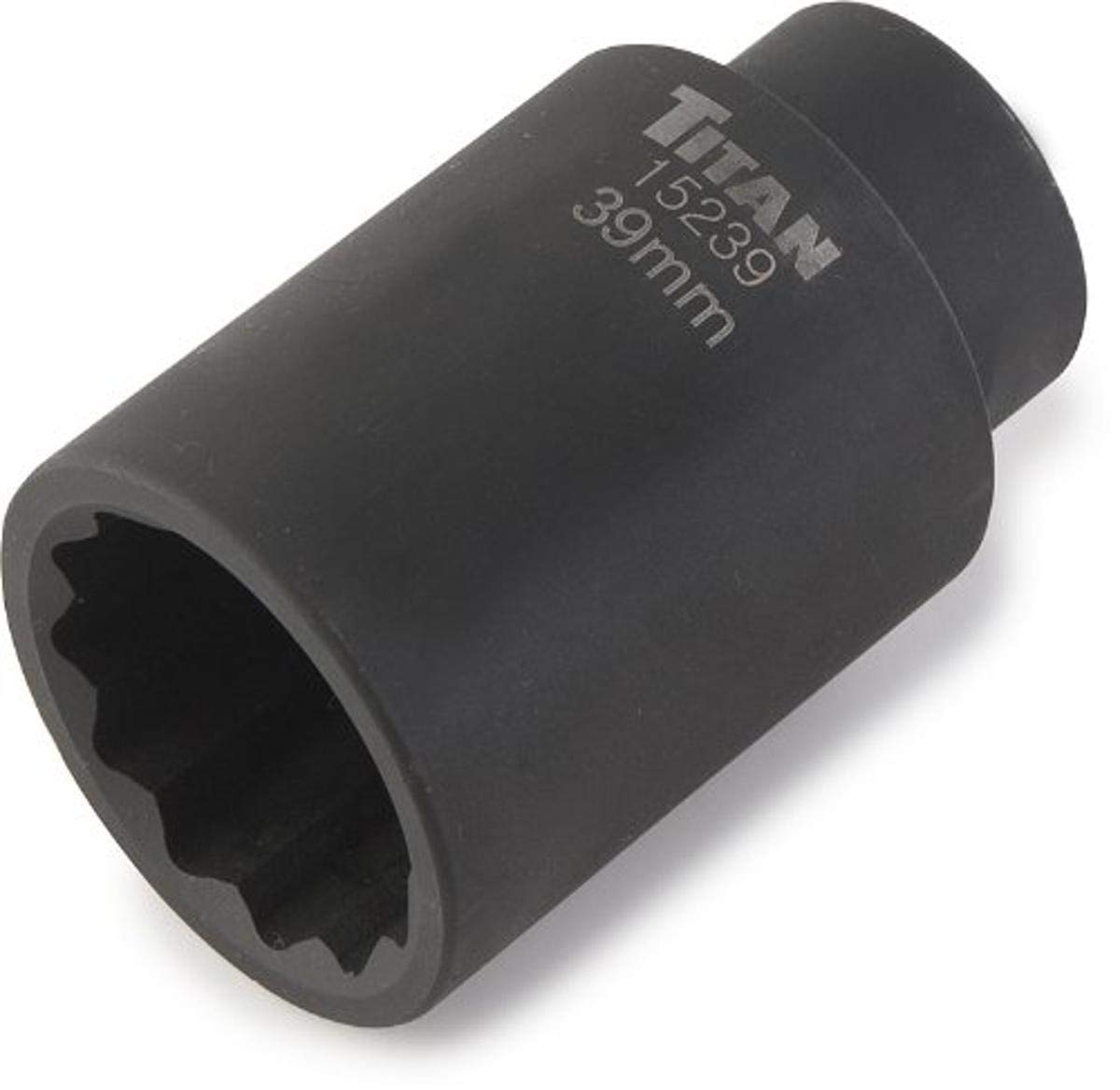 Titan Tools 15239 39 mm 1/2" Drive 12 Point Axle Nut Socket