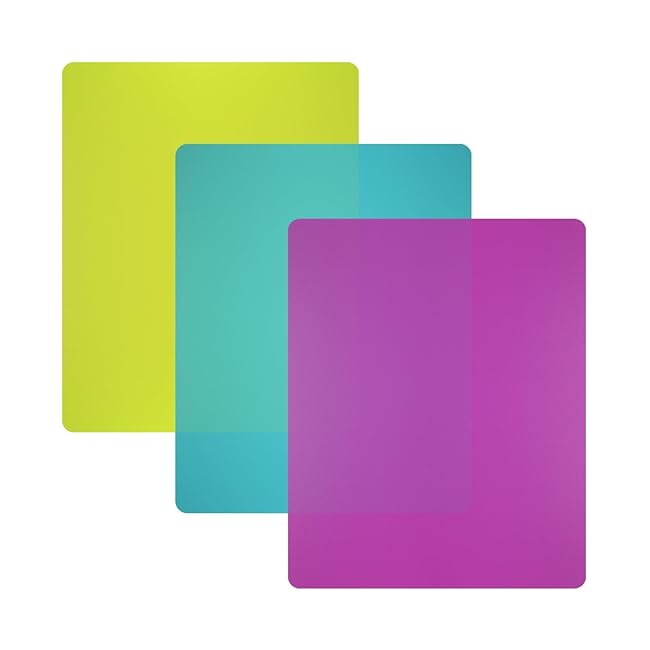 Flexible Plastic Cutting Board Mats set, Color...