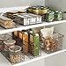 mDesign Slim Metal Wire Food Storage Organizer Basket with Handles - Organization in Kitchen Cabinets, Pantry Shelf, Bathroom, Laundry Room, Closets, Garage, Concerto Collection, 4 Pack, Bronze