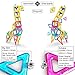 Jasonwell Magnetic Tiles Creative Magnetic Building Blocks Set for Boys Girls STEM Preschool Educational Construction Kit Magnet Stacking Toys for Kids Toddlers Children