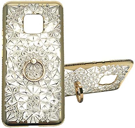 huwai mate 20 pro case Compatible With Huawei mate20 pro cases kickstand Ring holder Stand Luxury Cover For hawawi Hawaii 20pro mate20pro Phone Bumper girly Hauwai Skin Protective 6.39inch (Gold)