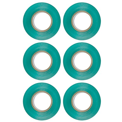 PVC Insulation Electricians Electrical Tape Green 6 Reels Flame Retardant