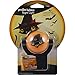 Projectables 11793 Spooky Cat and Flying Bats LED Plug-in Night Light, Auto on/Off, Fall Harvest & Halloween Edition, Orange and Black