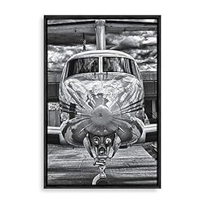 Framed Aviation Machinery Home Artwork for Living Room Bedroom