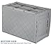 Mount-It! Collapsible Plastic Storage Crate, Folding and Stackable Utility Distribution Container with Attached Lid, 65L Liter Capacity, Pack of 1