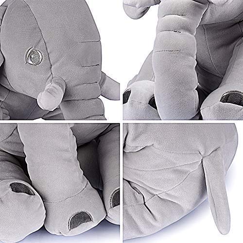 Adorable Stuffed Elephant Toy - Cute Soft Plush Cuddly Fabric - Great Gift Idea for Kids & Adults