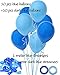 1st Birthday Boy Decoration Set One Blue Birthday High Chair Banner, Glitter Cake Topper, Glitter Crown,20pcs Balloons With Streamers