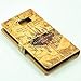 Galaxy S6 Case Hogwarts Marauder's Map Vintage Retro Pattern Leather Wallet Credit Card Holder Pouch Flip Stand Case Cover For Samsung Galaxy S6