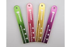 Airgoesin 4pcs Endo Rulers Span Measure Scale Endodontic Dental Instrument Tool