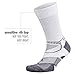 Balega Enduro V-Tech Crew Socks For Men and Women (1 Pair) (2017 Model), Black/Grey Heather, Large