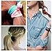 Habibee Elastic Hair Ties No Crease Ouchless Ponytail Holders Hair Bands for Women Girls and Kids (Hair Ties 100pcs)