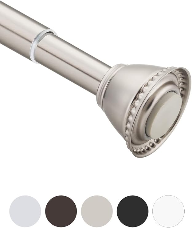 Amazon Com Amazer Shower Curtain Rod 78 110 Inches Extra Long