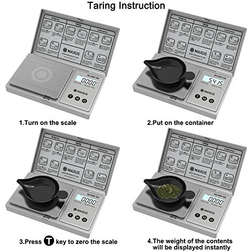 MAXUS Digital Reloading Scale 1500 Grains by 0.1gn Includes Calibration