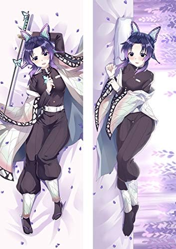 Xmkmhomelove Demon Slayer Kimetsu No Yaiba Kochou Kanae 180 X 60cm7087in X 236in Peach Skin Printed Manga Cosplay Pillowcases