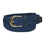 CTM® Womens Elastic Braided Stretch Belt