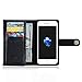 Leather Trifold Wallet Phone Case Magnetic Back Case Protective Flip Cover with Card Slots for Iphone/Samsung