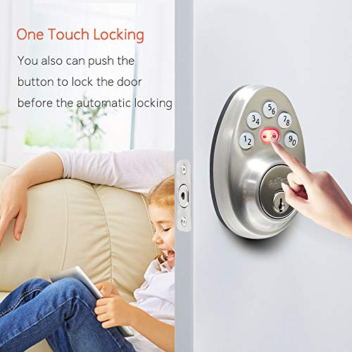 Signstek Fingerprint Door Lock, Keyless Entry Smart Door Lock