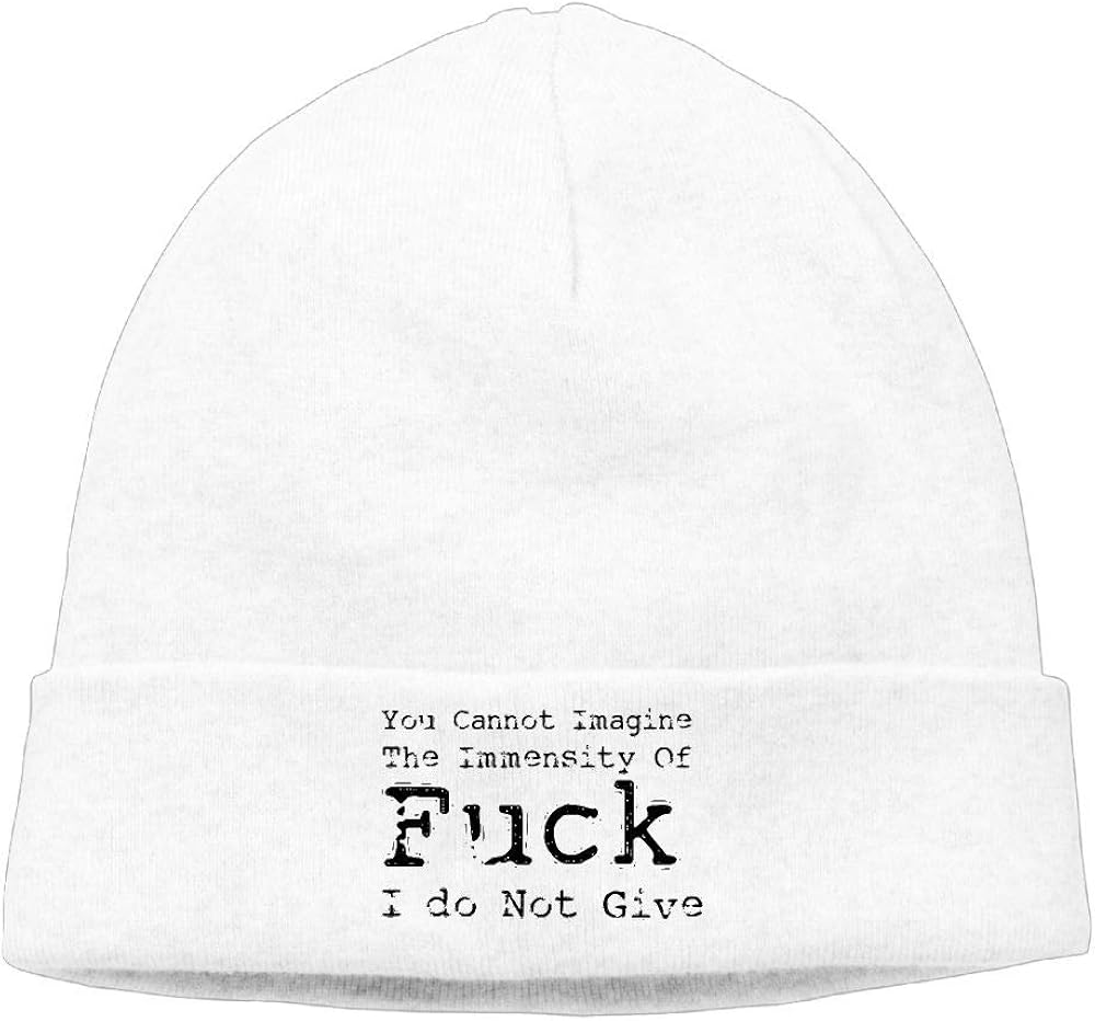 nordic runes You Can Not Imagine The Immensity of Fuck I Do Not Give Beanie  Hat Winter Warm Knit Skull Cap for Mens/Womens Accessories  foretadrenaline.com