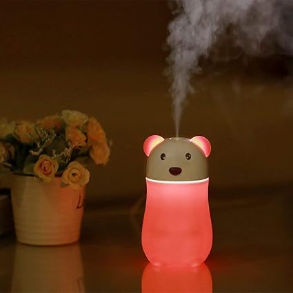 Clomana Lovely Bear Magic Diamond Cool Mist Humidifiers Essential Oil Diffuser Aroma Air
