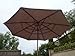 Formosa Covers Double Vented Replacement Umbrella Canopy for 11ft 8 Ribs for Market Patio Octagonal in Taupe (Canopy Only)