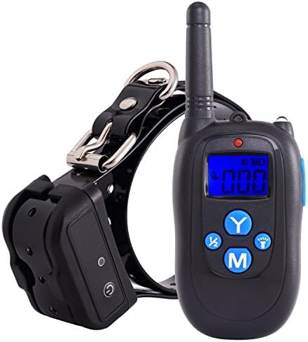Trainpet Shock Collar for Dogs with Remote - Waterproof and Rechargeable Electronic No Bark Dog Training E-Collar - Fits All Size Dogs - 100 Levels of Vibration, Shock