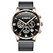 OLMECA Men's Watches Luxury Sports Military Merchanical Design Automatic Style Waterproof Luminous Quartz Movement Wristwatches Stainless Steel Watch Plastic Black Color 905-QHYD (Z2)