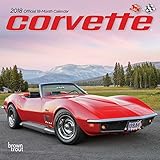Corvette 2018 7 x 7 Inch Monthly Mini Wall Calendar, Chevrolet Motor Muscle Car by 