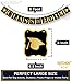 Class of 2024 Graduation Banner - NO DIY | Large 8x6 Inch, Shiny Gold Foil Class Of 2024 Banner | Graduation Decorations 2024 Black and Gold | Graduation Backdrop for Graduation Party Supplies 2024