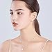 Mints Opal Jewelry Set Sterling Silver Heart Pendant Necklace Stud Earrings October Birthstone Gemstone Jewelry for Women