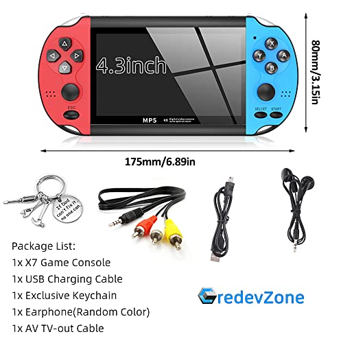 CredevZone Handheld Game Console 4.3 inch Retro Handheld Games Consoles
