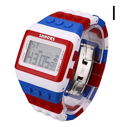 OWMEOT Unisex Colorful Digital Wrist Watch Life Waterproof Fashion (I)