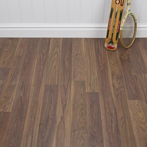 Grovewood Laminate Flooring in Original Walnut Wood Effect Design for Medium Domestic Use - 8 mm AC4 - Size 62.16 m2