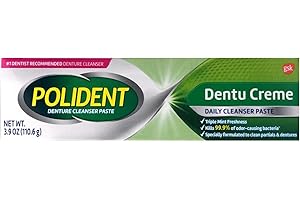 Polident Dentu-Creme Denture Cleaner - 3.9 oz, Pack of 4