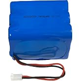 ZJGYL Cameras 11.1V 7800mAh 9 Cell Lithium ion 18650 86.58Wh Rechargeable Battery Pack with 2 Pin MTA-100 Connector 1pcs