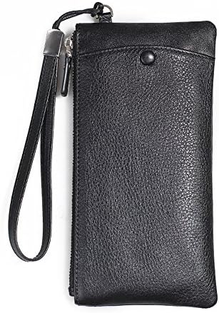 Luxurious Zipper Leather Wallet Purse Case @Dnice Leather Case With Compatible Model for Less than 6.0-inch display for iPhone 7 Plus / iPhone 7 / iPhone 6S Plus / iPhone 6S / iPhone 6 (Black)