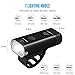 USB Direct Rechargeable Bike light Set,BYBLIGHT LED Induction Waterproof Road Mountain Bicycle Headlight Front Light with Free Rear Back Tail Light