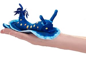 Folkmanis Mini Blue Nudibranch Finger Puppet