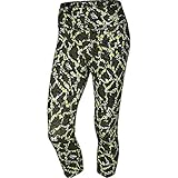 Nike Women's Legend 2.0 Dri-FIT Cotton Quake Training Capri, Volt/White