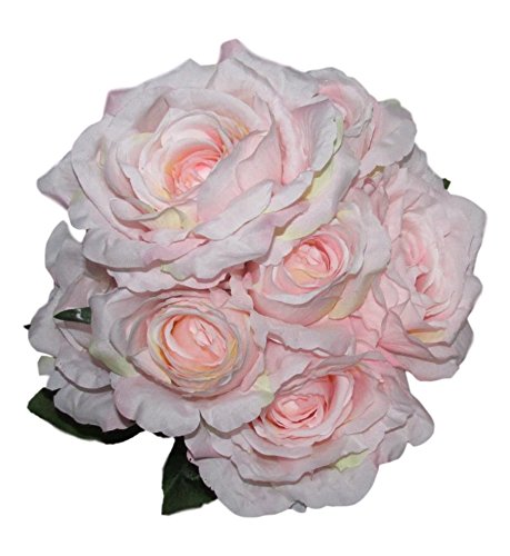 大流行中 Sophia Essentialシルクブラッシュピンクバラブーケ 7フラワーヘッド 結婚式 センターピース B079xvlkht 独創的 Celebration Fl Us