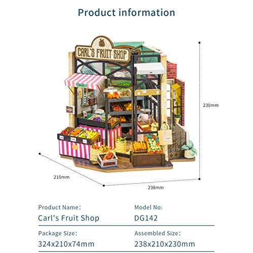 RoWood DIY Miniature Dollhouse Kit, Mini House Building Model Kits for