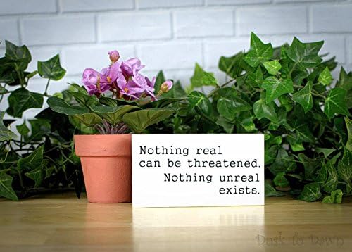 Wood Plaque A Course In Miracles Mini Farmhouse Sign Shelf Sign Desk ACIM Hand Painted Spiritual Quote Religious Decor New Age Windowsill Sign 5.5"x3"