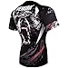 Venum Grizzli Rashguard - Short Sleeves - Black/White-M, Medium